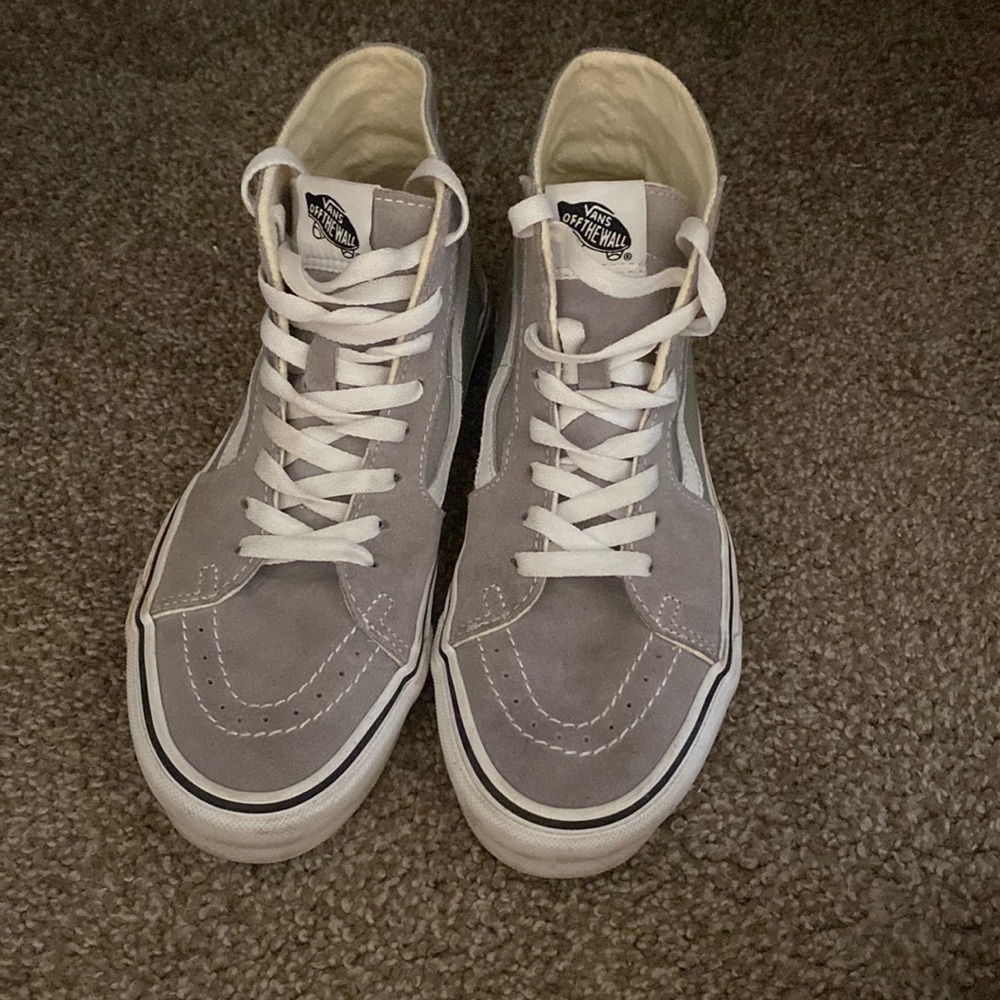 Gray high top vans!! (Great condition)